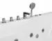 Гидромассажная ванна акриловая «Grossman» GR-15085-1 150/85 с каркасом с сифоном белая, изображение №4