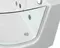 Гидромассажная ванна акриловая «Grossman» GR-17000-1L 170/80 с каркасом с сифоном белая левая, изображение №4