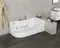 Гидромассажная ванна акриловая «Grossman» GR-17000-1R 170/80 с каркасом с сифоном белая правая, фото №5