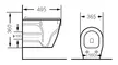 Подвесной унитаз безободковый «Grossman» GR-4459S белый с сиденьем ультратонкое дюропласт с микролифтом белое, фото №5