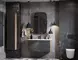 Мебель для ванной подвесная «Aquaton» Сохо 100 графит/дуб веллингтон, фото №1
