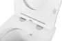 Подвесной унитаз безободковый «Cezares» Stylus CZR-513-TH-R (BB2034SC) белый с сиденьем дюропласт с микролифтом белое, фотография №3
