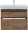 Тумба с раковиной «Aquanet» Nova Lite 85 c 2 ящиками (Stance 85) подвесная дуб рустикальный, фото №5