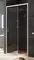 Душевая дверь «Am.Pm» Gem W90G-100-1-195MBr 100/195 прозрачная-бронза/матовый хром универсальная, фото №1