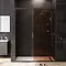 Душевая дверь «Am.Pm» Gem W90G-150-1-195BBr 150/195 прозрачная-бронза/черная универсальная, изображение №4