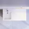 Раковина над стиральной машиной «Am.Pm» X-Joy 100/50 левая M85AWPL1001WG литьевой мрамор белая левая, картинка №2