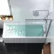 Шторка на ванну стеклянная «Damixa» Skyline 80/140 прозрачная/хром универсальная, фотография №3