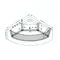 Гидромассажная ванна акриловая «Grossman» GR-13513-1 135/135 с каркасом с сифоном белая, фотография №7
