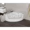 Гидромассажная ванна акриловая «Grossman» GR-13513-1 135/135 с каркасом с сифоном белая, фотография №3