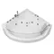 Гидромассажная ванна акриловая «Grossman» GR-13513-1 135/135 с каркасом с сифоном белая, фото №1