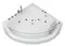 Гидромассажная ванна акриловая «Grossman» GR-15000-1 150/150 с каркасом с сифоном белая, фото №1