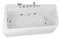 Гидромассажная ванна акриловая «Grossman» GR-17095-1L 170/95 с каркасом с сифоном белая левая, картинка №2