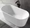 Ванна акриловая «Abber» AB9320-1.5 150/75 с каркасом с сифоном белая, картинка №2