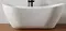 Ванна акриловая «Abber» AB9322 180/80 с каркасом с сифоном белая, картинка №2