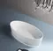 Ванна акриловая «Abber» AB9327 180/85 с каркасом с сифоном белая, картинка №2