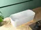 Ванна акриловая «Abber» AB9363-1.7 170/75 с каркасом с сифоном белая, фотография №3