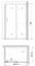 Душевой угол-ограждение «Gemy» Victoria S30191HM-A70M 100/70 прямоугольный матовый/хром без поддона универсальный, изображение №4
