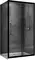 Душевой угол-ограждение «Abber» Schwarzer Diamant AG30120BH-S80B 120/80 прямоугольный прозрачный/чёрный без поддона универсальный, фото №1