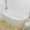 Ванна акриловая «1ACReal» Madrid 150/95 (обрезанная) обрезанная без опор без сифона белая правая, изображение №4