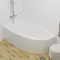Ванна акриловая «1ACReal» Madrid 170/95 (обрезанная) обрезанная без опор без сифона белая правая, изображение №4