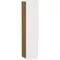 Пенал «Aqwella» Basic 35 подвесной белый/дуб золотой универсальный, фото №1