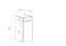 Тумба с раковиной под стиральную машину «Bellezza» Олиссия 100 (Даллас 100 левая) белая левая, картинка №2