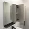 Зеркало с шкафчиком «Comforty» Бонн 75 без света дуб дымчатый/графит универсальный, фотография №3