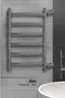 Водяной полотенцесушитель «Indigo» Arc LASW70-30MG-б/п-60 38/70 magnetic grey универсальный, фотография №3