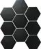 Мозаика «StarMosaic» Hexagon big Matt (FQ83000/SBH4810) 29,5x25,6 С0002908 Black, фото №1