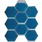 Мозаика «StarMosaic» Hexagon big Glossy (JJFQ80048) 29,5x25,6 С0004060 Deep Blue, фото №1
