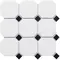 Мозаика «StarMosaic» Octagon big Matt (GTPL61466/CLA006) 30x30 С0002902 White/Black, фото №1