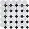 Настенная мозаика «StarMosaic» Octagon small Matt (NXWN51488/IDLA2575) 29,5x29,5 С0002901 White/Black, фото №1
