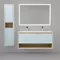 Мебель для ванной подвесная «Jorno» Glass 120 белая/светлое дерево, картинка №2