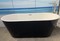 Ванна акриловая «Cerutti» Chika Nero 170/80 с ножками с сифоном белая/чёрная, фото №1