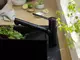 Смеситель для кухонной мойки «Hansgrohe» Zesis M33 74800670 с выдвижным изливом чёрный матовый, фотография №3