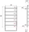Электрический полотенцесушитель «Point» PN08858 П6 50/80 хром правый, фотография №3