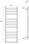 Электрический полотенцесушитель «Point» PN83150E П10 50/100 хром универсальный, изображение №4