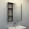 Зеркальный шкаф «Comforty» Вена 70 без света дуб дымчатый универсальный, фото №1