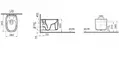 Подвесной унитаз безободковый «Vitra» Plural Rim-Ex 7830B401-0075/126-001-009 белый матовый с сиденьем дюропласт с микролифтом белое, картинка №2