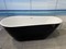 Ванна акриловая «Cerutti» MiMi Nero 170/80 с ножками с сифоном белая/чёрная, изображение №4