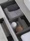 Тумба с раковиной «Aquanet» Nova Lite 75 с 2 ящиками столешница бежевая подвесная белый глянец, фотография №7