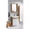 Мебель для ванной «Aqwella» Basic 65 белая/дуб золотой, картинка №2