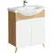 Мебель для ванной «Aqwella» Basic 75 белая/дуб золотой, фотография №3