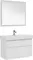 Мебель для ванной подвесная «Aquanet» Nova Lite 85 c 2 ящиками белый глянец, фото №1