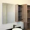 Мебель для ванной подвесная «Comforty» Порто 90 дуб тёмно-коричневый/чёрный муар, изображение №4
