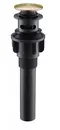 Донный клапан для раковины «Belbagno» BB-PCU-03-BORO с механизмом Клик-Клак золото/чёрный, фото №1