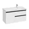 Мебель для ванной подвесная «Roca» Domi 100 белый глянец, изображение №12