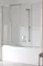Шторка на ванну стеклянная «Vegas Glass» Z2V Tur Novo 160/140 прозрачная/хром универсальная, фото №1