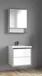 Мебель для ванной подвесная «Spectrum» Грано 60 арт.115 белая-серая/белая, фото №1