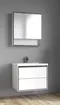 Мебель для ванной подвесная «Spectrum» Грано 70 арт.115 белая-серая/белая, фото №1